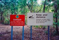 1992 Australia NT Crocodiles Warning