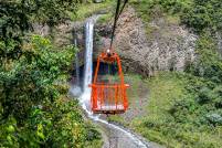 Banos Cable Cart to the Waterfall