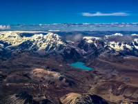 Andes and Lake from Air